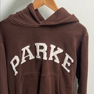 PARKE Brown Hoodie Top